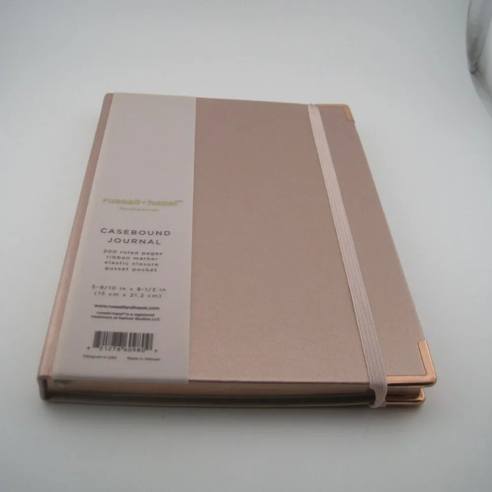 Russell+Hazel Lined Journal Casebound Cover 200 Pages 5 9/10